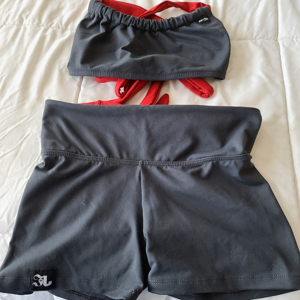 Jo + Jax Adult XS/S Grey & Red Set